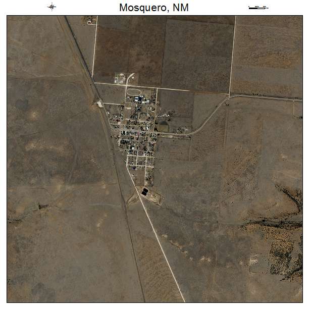 Mosquero, NM air photo map