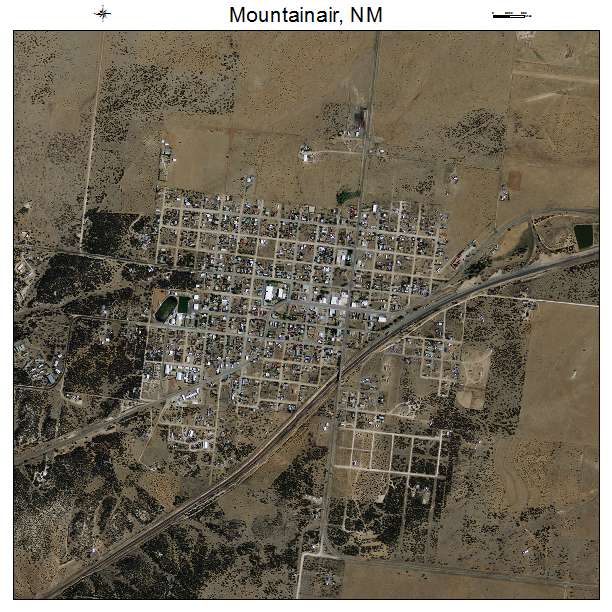 Mountainair, NM air photo map