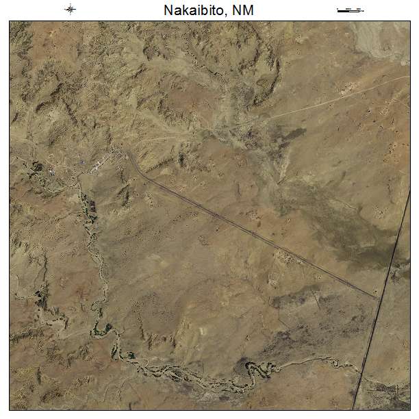 Nakaibito, NM air photo map