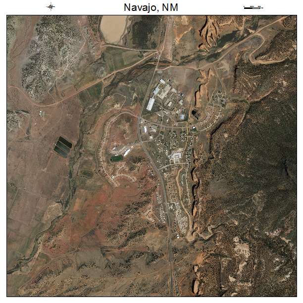 Navajo, NM air photo map