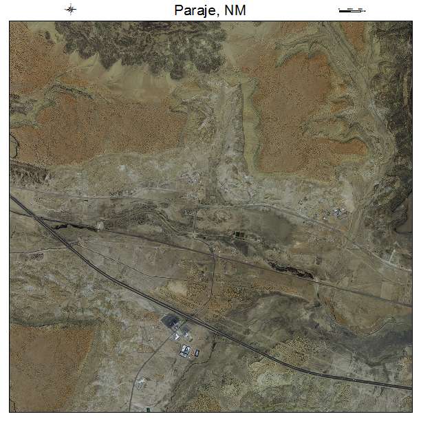 Paraje, NM air photo map