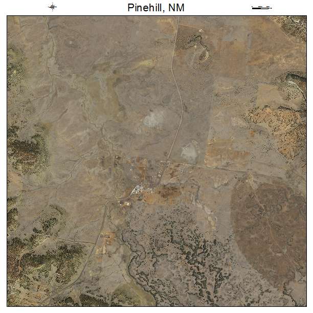 Pinehill, NM air photo map