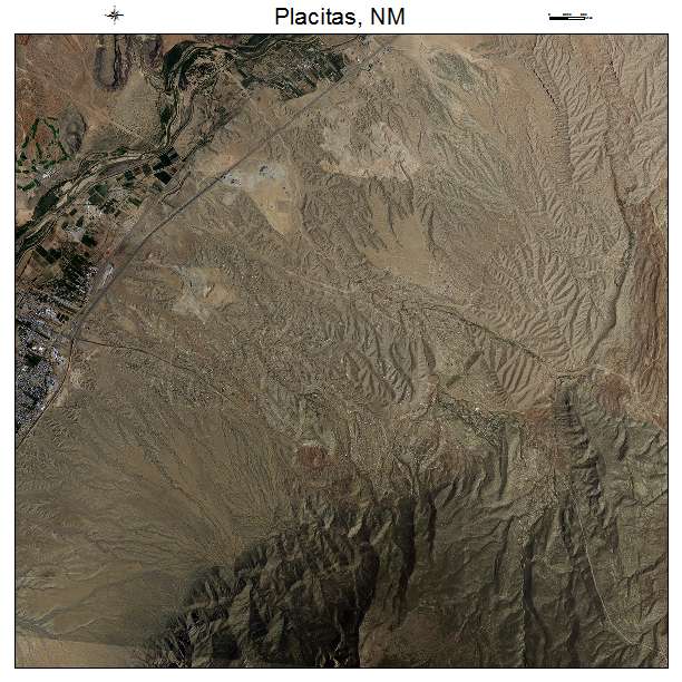 Placitas, NM air photo map