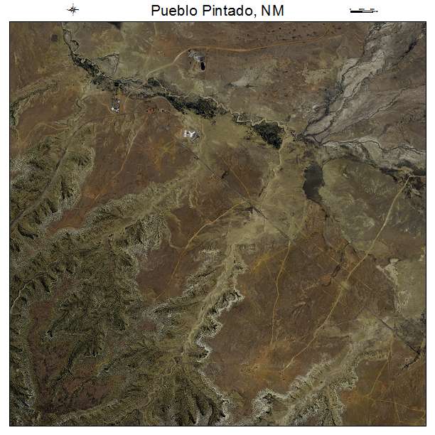 Pueblo Pintado, NM air photo map