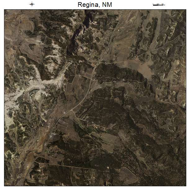 Regina, NM air photo map
