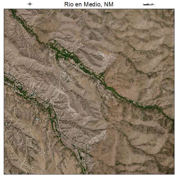 Rio en Medio, NM air photo map