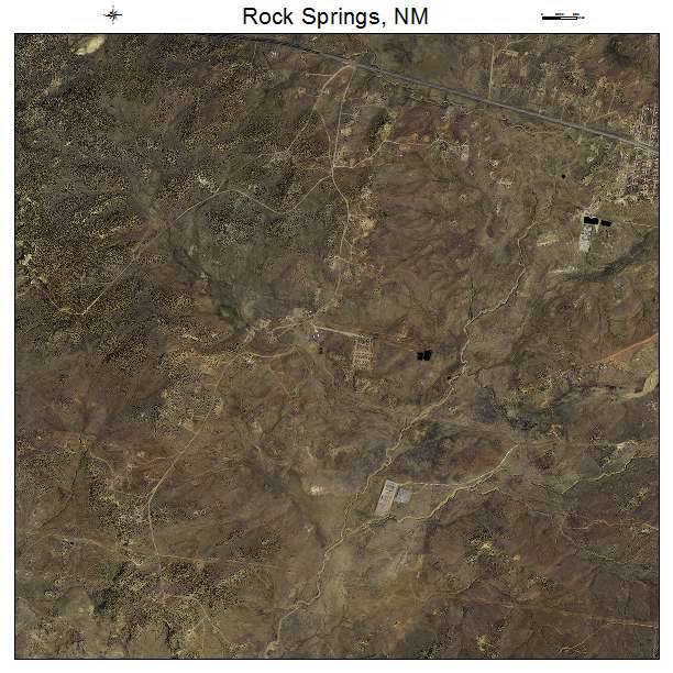 Rock Springs, NM air photo map