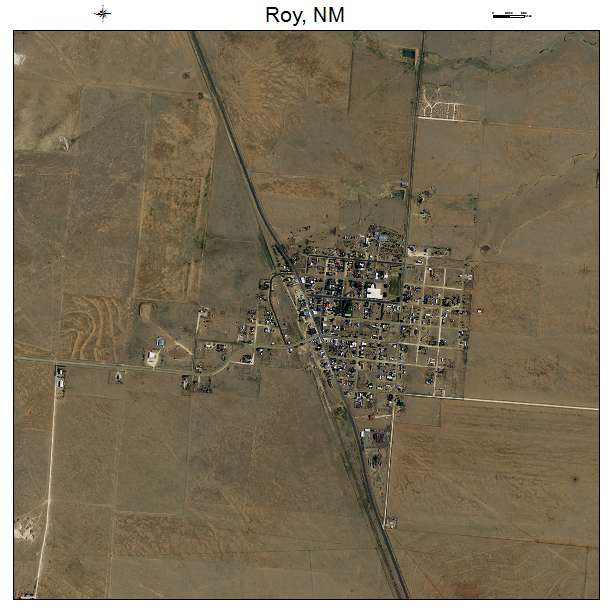 Roy, NM air photo map