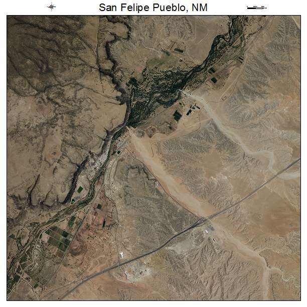 San Felipe Pueblo, NM air photo map