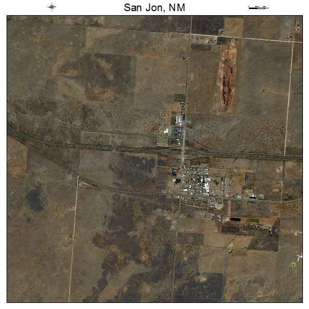 San Jon, NM air photo map