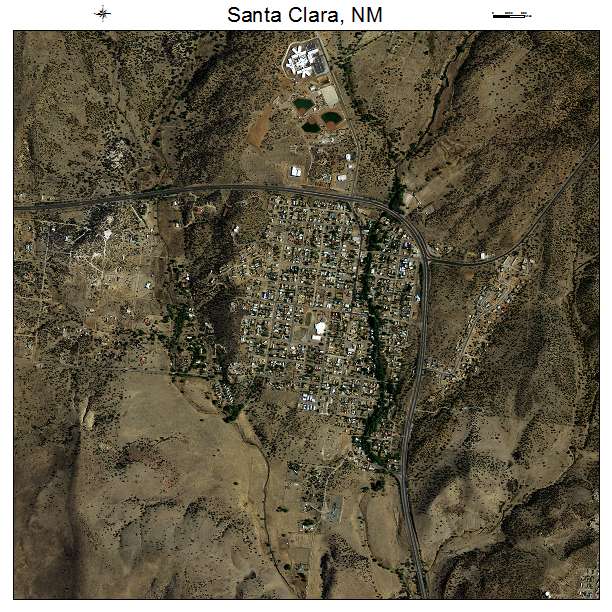 Santa Clara, NM air photo map