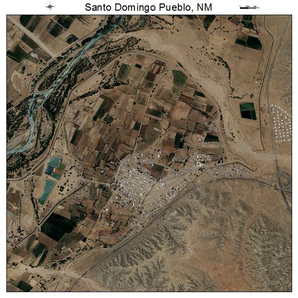 Santo Domingo Pueblo, NM air photo map