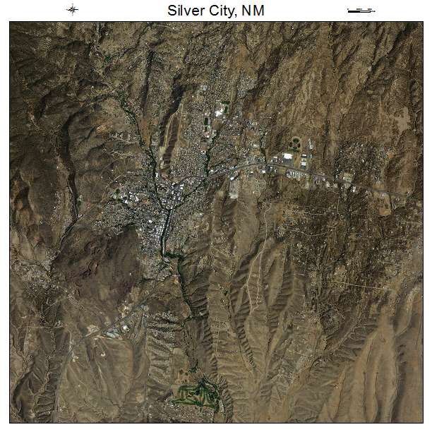 Silver City, NM air photo map