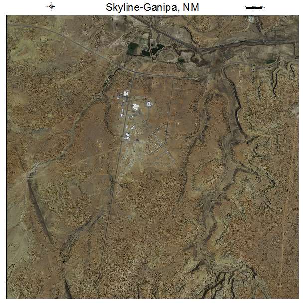 Skyline Ganipa, NM air photo map