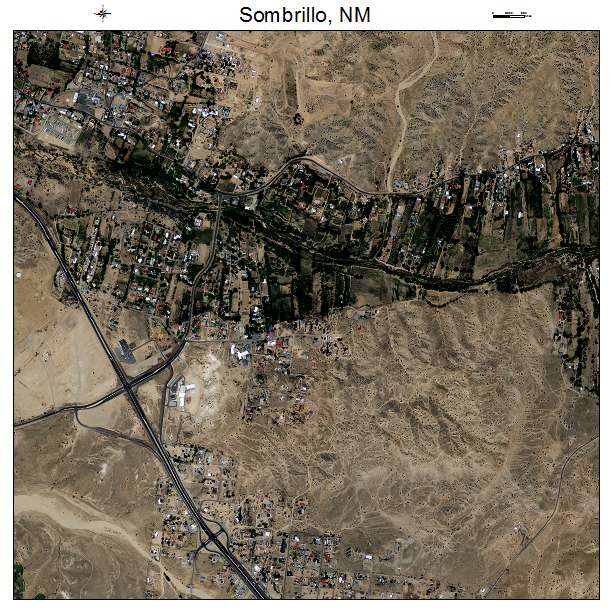 Sombrillo, NM air photo map