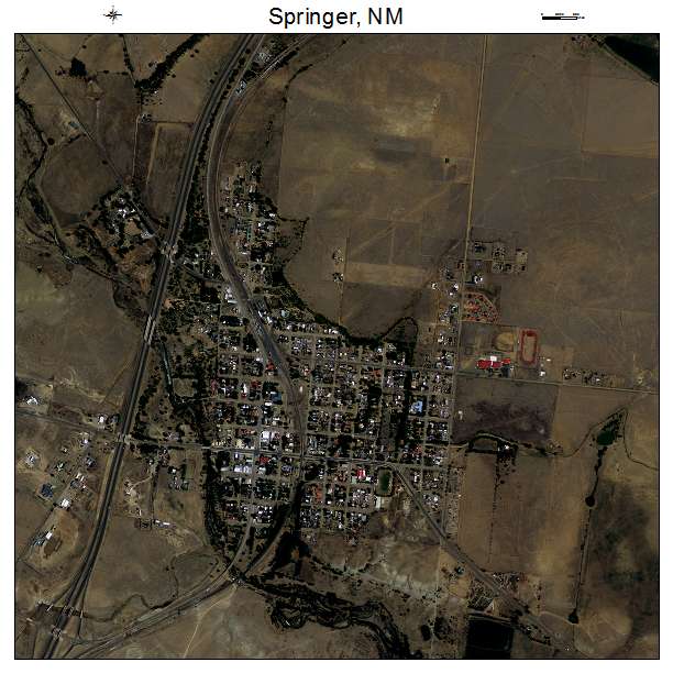 Springer, NM air photo map