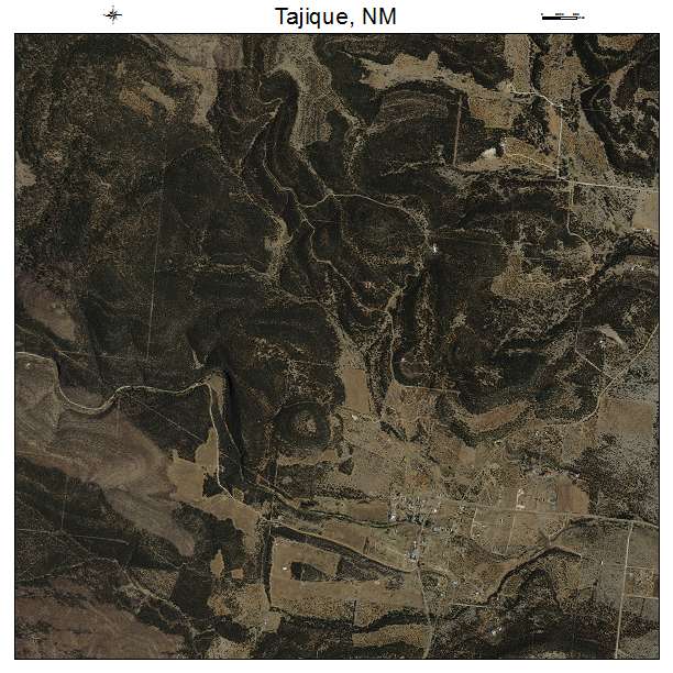 Tajique, NM air photo map