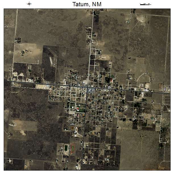 Tatum, NM air photo map