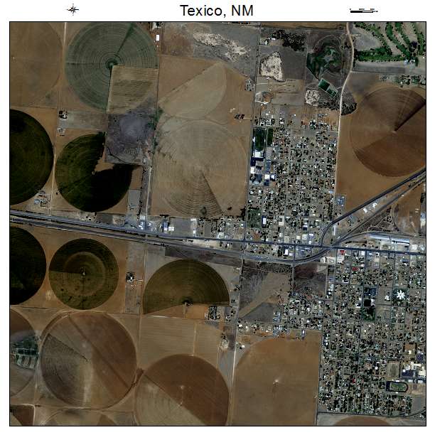 Texico, NM air photo map