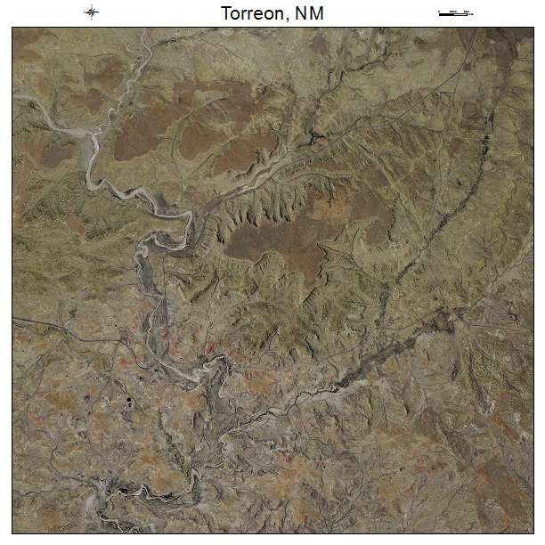 Torreon, NM air photo map