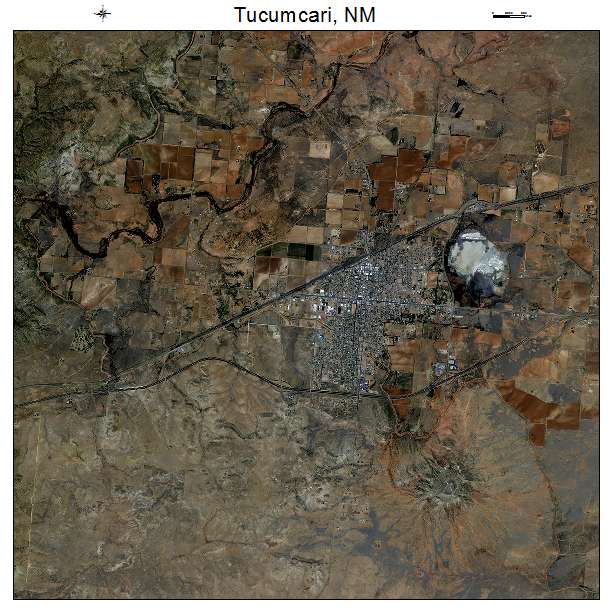 Tucumcari, NM air photo map