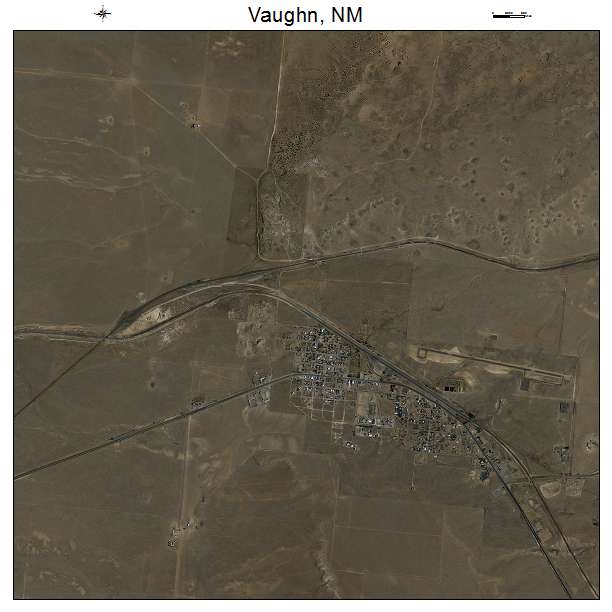 Vaughn, NM air photo map