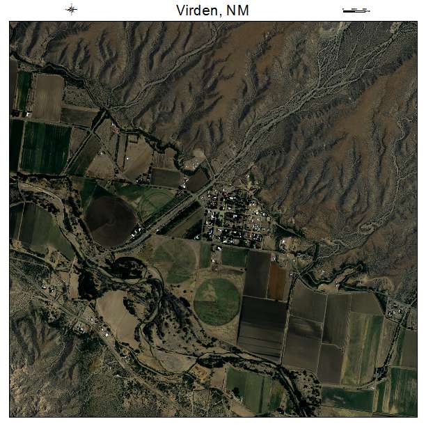 Virden, NM air photo map