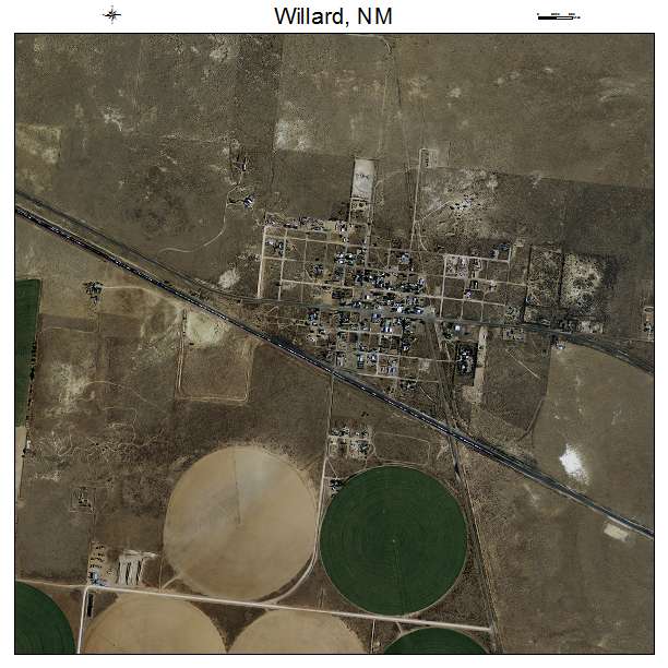 Willard, NM air photo map