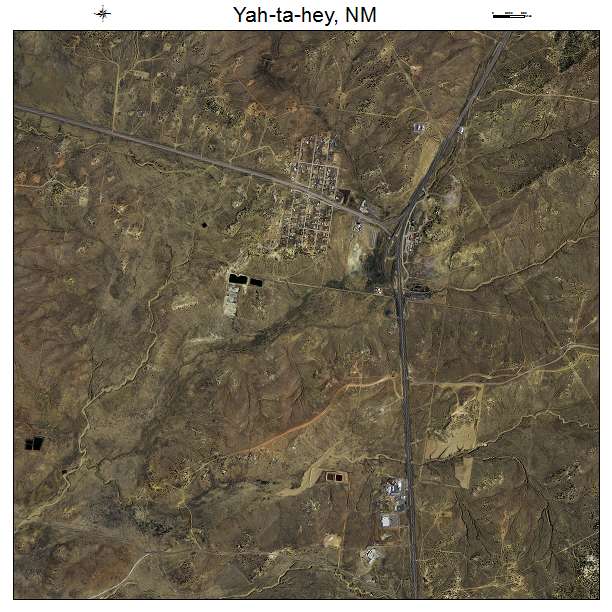 Yah ta hey, NM air photo map