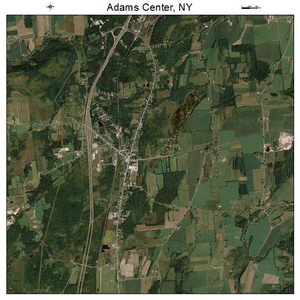 Adams Center, NY air photo map