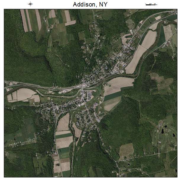 Addison, NY air photo map