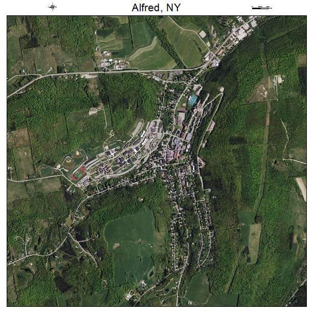 Alfred, NY air photo map