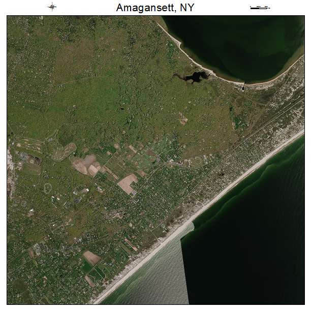 Amagansett, NY air photo map