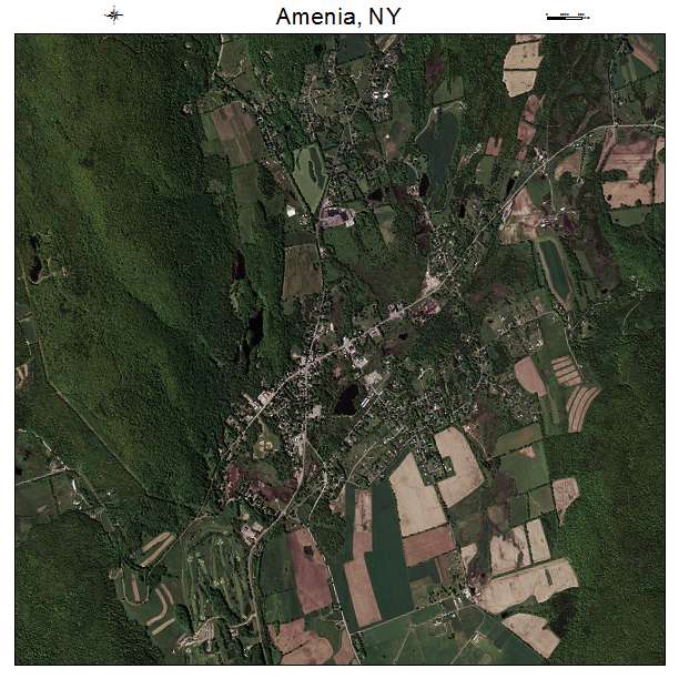 Amenia, NY air photo map