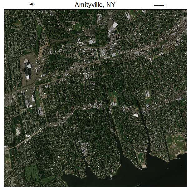 Amityville, NY air photo map