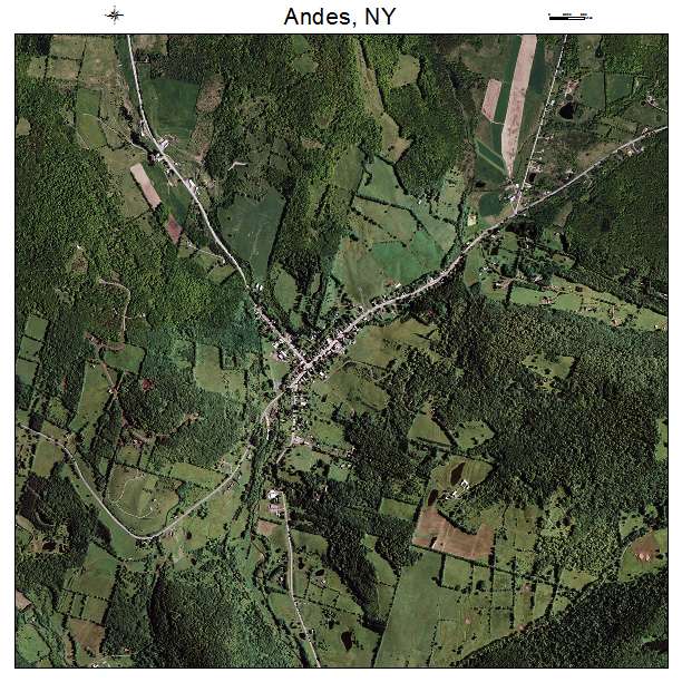 Andes, NY air photo map