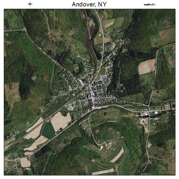 Andover, NY air photo map