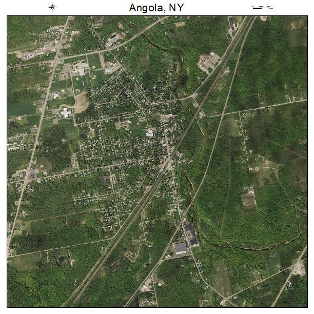 Angola, NY air photo map