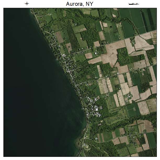Aurora, NY air photo map