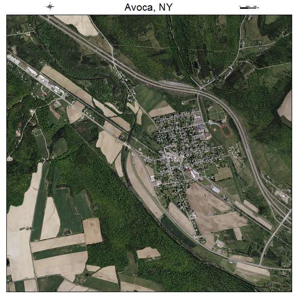 Avoca, NY air photo map