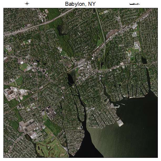 Babylon, NY air photo map