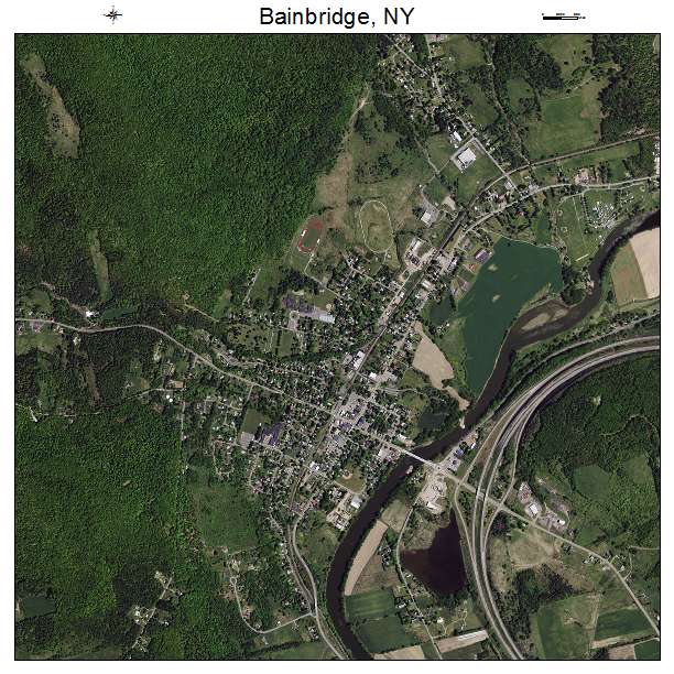 Bainbridge, NY air photo map