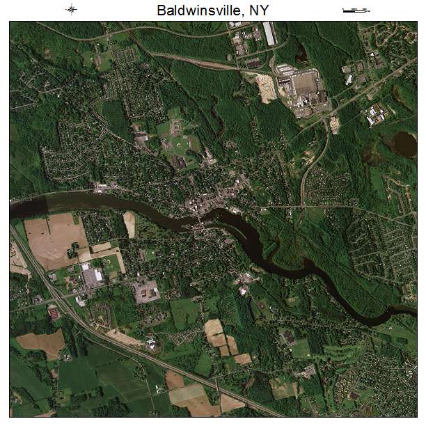Baldwinsville, NY air photo map