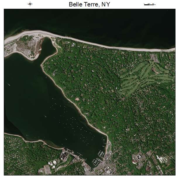 Belle Terre, NY air photo map