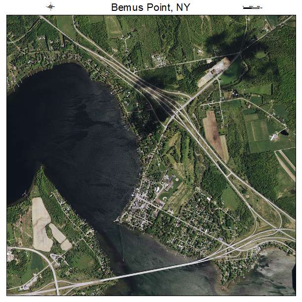 Bemus Point, NY air photo map