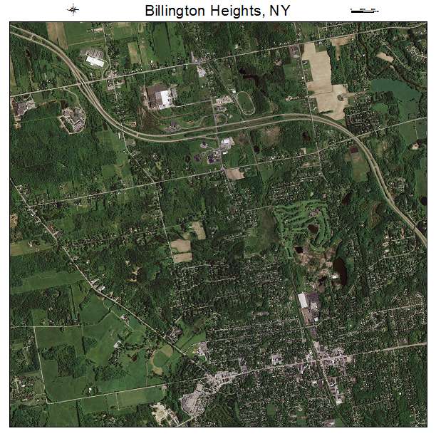 Billington Heights, NY air photo map