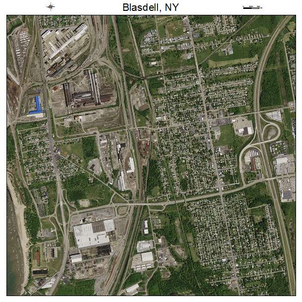 Blasdell, NY air photo map