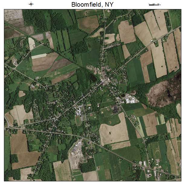 Bloomfield, NY air photo map