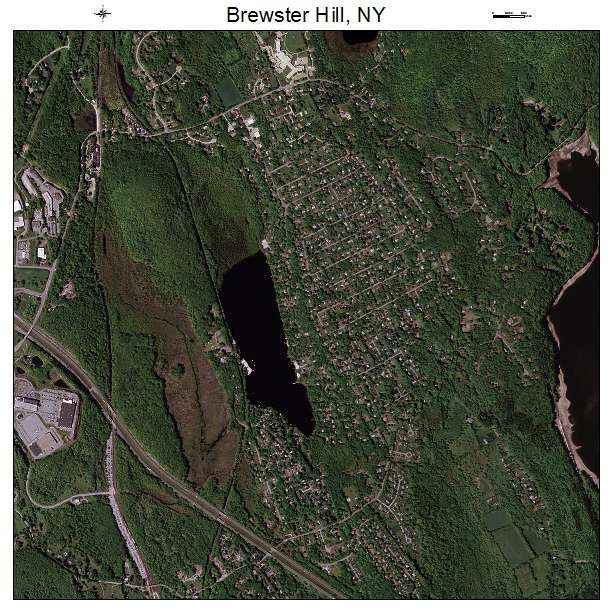 Brewster Hill, NY air photo map