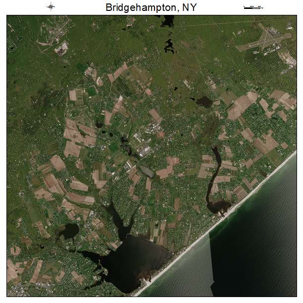 Bridgehampton, NY air photo map